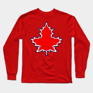 Blue red leaf Long Sleeve T-Shirt